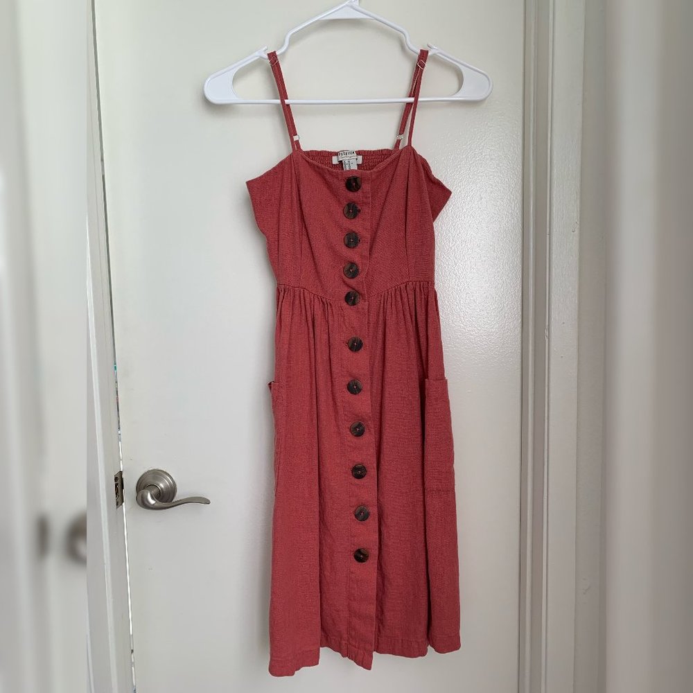 Linen Rayon Sundress XS